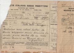 Autograph – Science – Guglielmo Marconi – Radio pioneer autograph radio telegram signed ‘