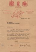 India – ALS of Vandyk to the Maharajahs of India. A fine typed letter dated 1926 from the Royal