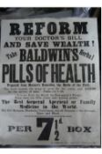 Ephemera – Poster – Medical Reform your Doctor’s Bill and Save Wealth – Take Baldwin’s Herbal