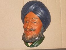 India – Sikh Bossons 1966 Chalk plaque England marked Sikh – Congleton England