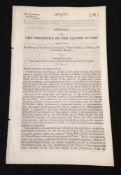China Treaty Document US Senate President John Tyler 1845 USA. A very early piece of Chinese and