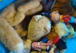 Quantity of Soft Toys: Mixed lot having Noddy, Sheep, Teddy Bears, Puppets