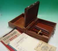 Early Portable Printing Machine / Duplicator: Wooden cased screen printer Lion No2 complete with