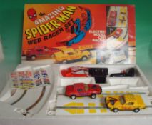 Scalextric Amazing Spider-Man Web Racer Set: Original Box with White coloured track and 2 TR7