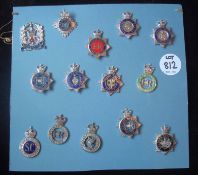 Collection of Police Cap Badges: All having Queens Crown to include HM Prison Service, Liverpool,