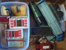 Selection of Toys: To include Dolls Furniture, 0 Gauge Hornby Loco and 2 Rolling Stock, Dinky