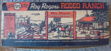 Roy Rogers Rodeo Ranch - Louis Marx & Company Set From 1950s RARE: Original box. One or two