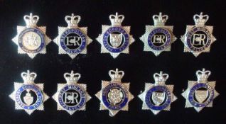 Various Special Constabulary & Police Cap Badges: To include Sussex, Nottinghamshire Combined,