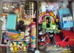 Selection of mixed Modern Toys: To include Postman Pat Vehicles, Novelty soaps, Snoopy items plus
