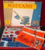 Meccano Set No 5 French Issue: Complete with instruction booklets set appears complete in original