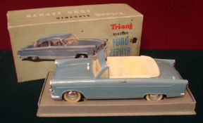 Triang Minic 1/20th scale Ford Zephyr Convertible: Large scale battery operated plastic model is