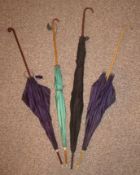 Collection of Parasols / Umbrellas: Four in total 2 been overall good condition the other 2 having