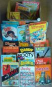 Collection of Books and Annuals: To include Pinky and Perky, Sooty, Dalek World, Eagle annual,