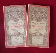 Ordnance Survey Maps: Red Covers colour edition featuring Macclesfield and District together with