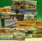 Large Collection of Plastic Model Kits: To include Airfix RoboGear (started), AMT Star wars X