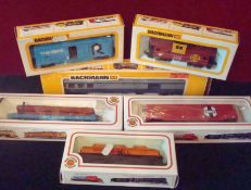 H0 Gauge Bachmann Rolling Stock / Wagons: To include Tankers, Caboose, Quad Hopper together with