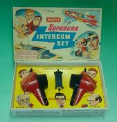 Merit Supercar Gerry Anderson Intercom Set: Boxed 1962. Comprising two hand held moulded plastic