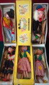 Pelham Puppets: To include Dutch Boy, Dutch Girl (2 Different Boxes), Macboozie and Gypsy Girl all