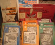 1950s Practical Wireless: Quantity of magazines featuring all aspects of Radio elements and How they