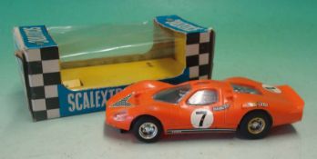 Scalextric Car: Ford 200 GT in Orange with number 7 Transfer French issue Ref C/18 Race Turned in