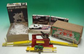 Model plastic Kits and Tin Plate Clockwork Car Set: To consist of Revell Apollo Lunar Module (No