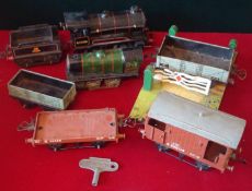 Small Selection of Hornby 0 Gauge: To consist of No 50 Engine and some rolling stock