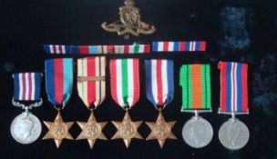 WW2 Military Medal Group: To 990115 Gnr (Dvr/Op) Bernard Law Carter 74th Field Regiment Royal