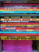 Collection of Books and Annuals: To consist of 1967/68/71 Dandy Annual, 1977 Dalek, 1968 Avengers,