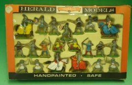 Herald Models Knights Set: Consisting of 21 figures 4 on horseback all in original box of issue