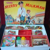 Merit Merry Milkman Game: Great looking game having illustrated stand up pieces and plastic Milk