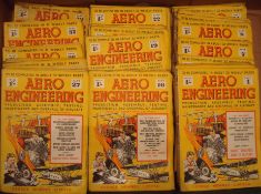 1930/40s Aero Engineering Weekly Magazine: Complete set of 39 parts featuring Production,