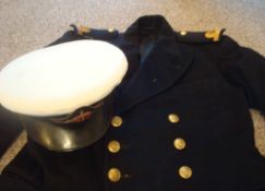 Queen Crown Royal Navy Voluntary Reserve Uniform: To consist of Jacket, Trousers and Cap and in good