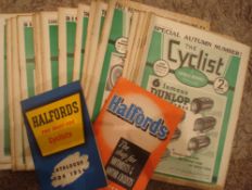 Small Selection of The Cyclist Magazine: 1930s issues featuring Bicycles of the Day and adverts from