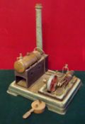 D C German Water Pump: Sprit Steam Pump complete with chimney, good example of this scarce item