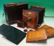 Victorian E & T Underwood ½ Plate The Instanto Camera: Birmingham Company camera having a Aldis Trio