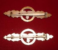 German Close Combat Clasp Transport and Gliders: Two variations Bronze and Silver 75mm with no