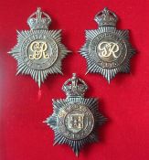 Selection of Kings Crown Police Night Helmet Plates: To consist of Metropolitan Police George V,