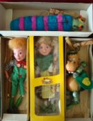 Pelham Puppets: To include Hansel and Gretel. Caterpillar, Baby Dragon all in very clean condition