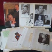 Collection of Famous Autographs: To include Jean Hope, Andy Peters, Jeremy Bullock, Glenda