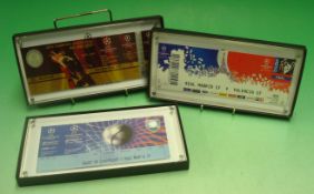 Champions League Limited Edition Commemorative Tickets: Issued for the Finals 1999/00, 2000/1 &