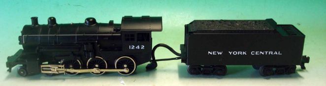 MTH Electric New York Central Train:1242 locomotive with proto-sound and real smoke with Tender in