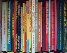 Collection Books and Annuals: To include Lion 1958, Dr Who, Lady Penelope, Eagle Annual, James Bond,