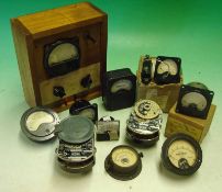 Collection of AM and Other Meters & Dials: To include 10 various meters mainly Amperes (1 Box)