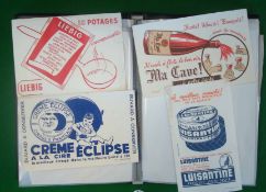 Good selection of French Advertising Blotting Paper: Highly colourful advertising leaflets /