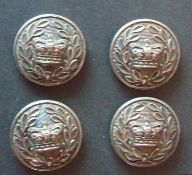 19th Century Police Buttons: Having a Victorian Crown with laurel leaves either side, made by Firmin