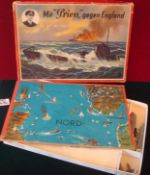 1941 Rare Mit "Prien" gegen England German Game: Containing Playing board, 2 of the 6 Submarines but