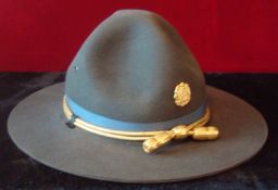 Canadian Mounted Police Stetson Hat: Original Stetson Company hat made from Beaver skin having