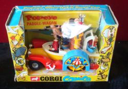 Corgi Comics Popeye Paddle Wagon: Number 802 complete with all figures in great condition but box