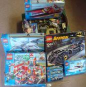 Lego Building Sets: To include 8x City Sets 7244 Ocean Power Boat (no motor), 7945 Fire Station,