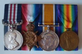 WW1 Military Medal and Trio: To 202430 Dvr / Pte A Townsend (Longeaton) Royal Garrison Artillery D
